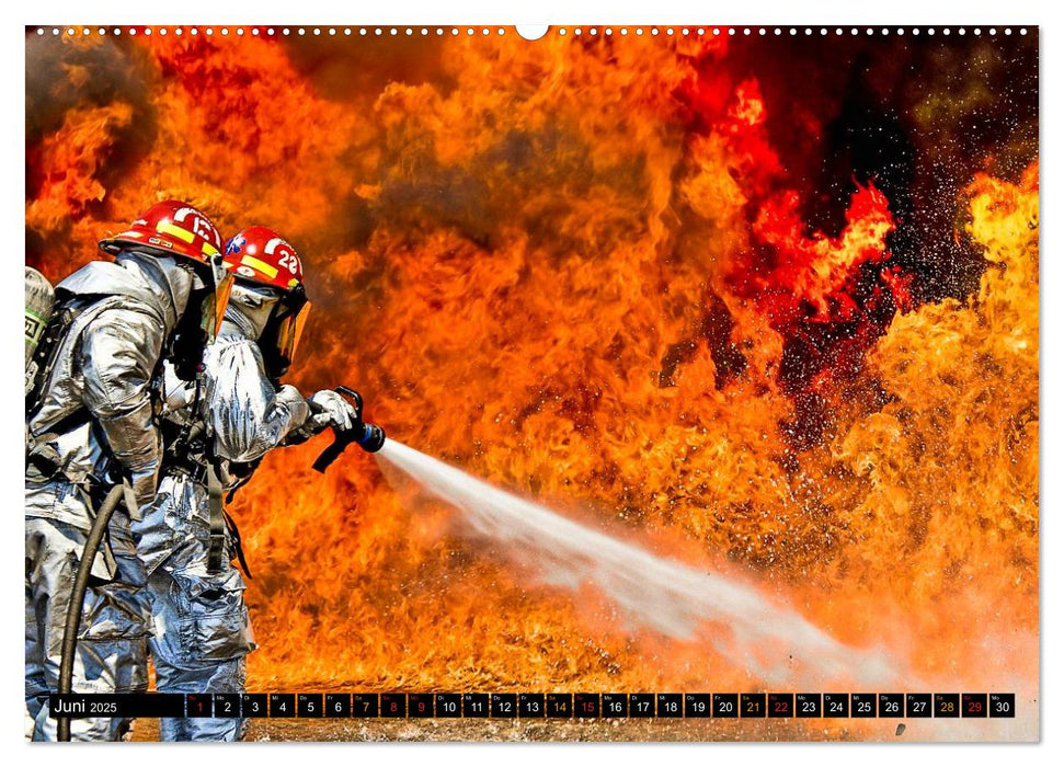 Feuerwehr - selbstlose Arbeit weltweit (CALVENDO Premium Wandkalender 2025)