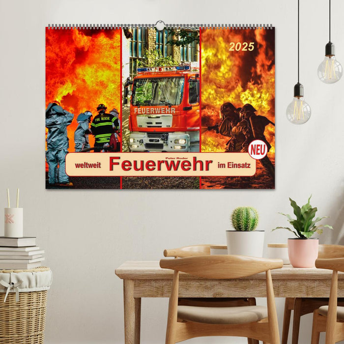 Feuerwehr - weltweit im Einsatz (CALVENDO Wandkalender 2025)