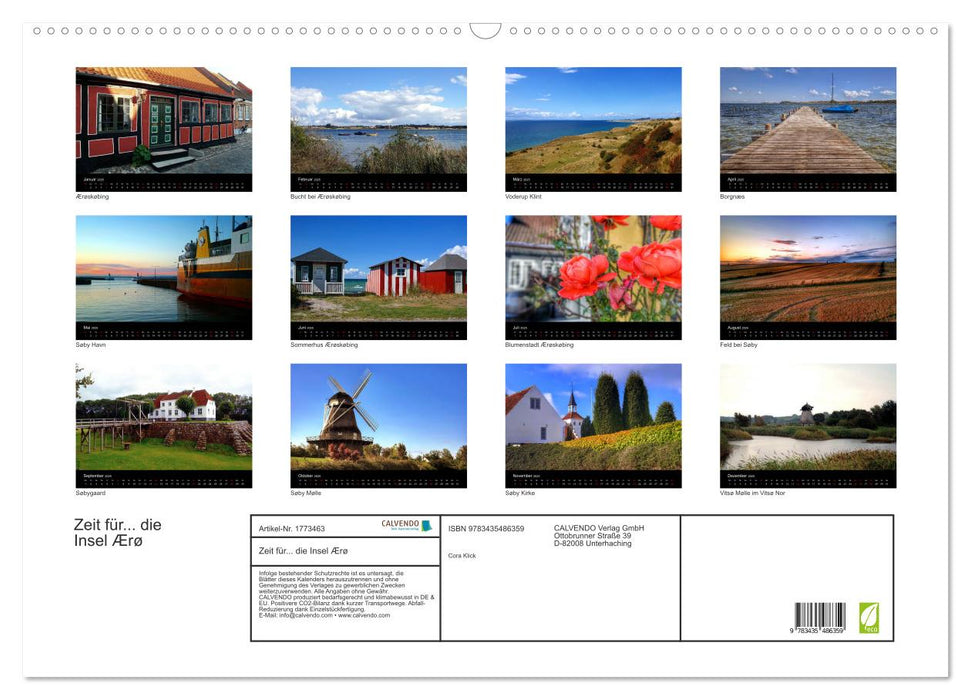 Zeit für... die Insel Ærø (CALVENDO Wandkalender 2025)