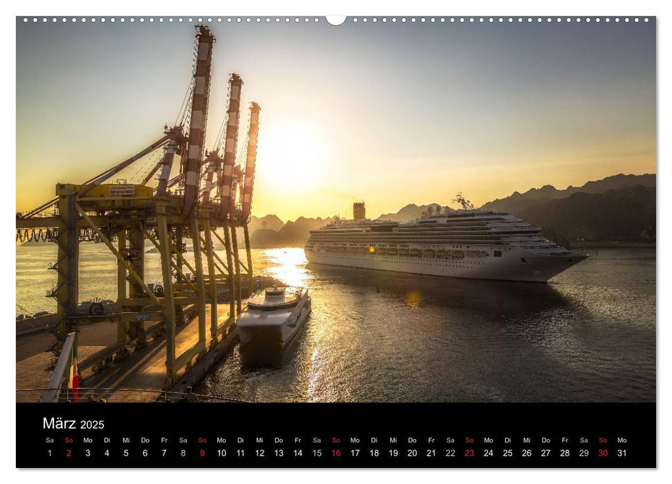 Emirate, zwischen Tag und Nacht (CALVENDO Premium Wandkalender 2025)