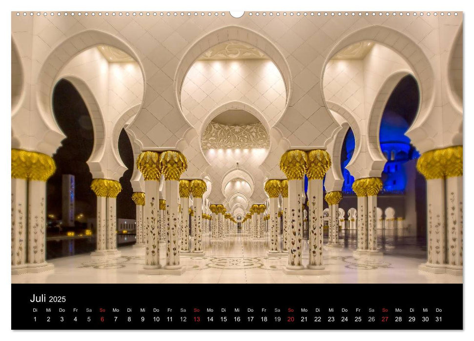 Emirate, zwischen Tag und Nacht (CALVENDO Premium Wandkalender 2025)