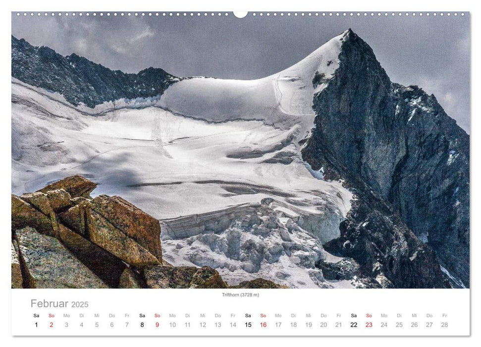 Walliser Alpen – Europas »kleiner« Himalaya (CALVENDO Premium Wandkalender 2025)