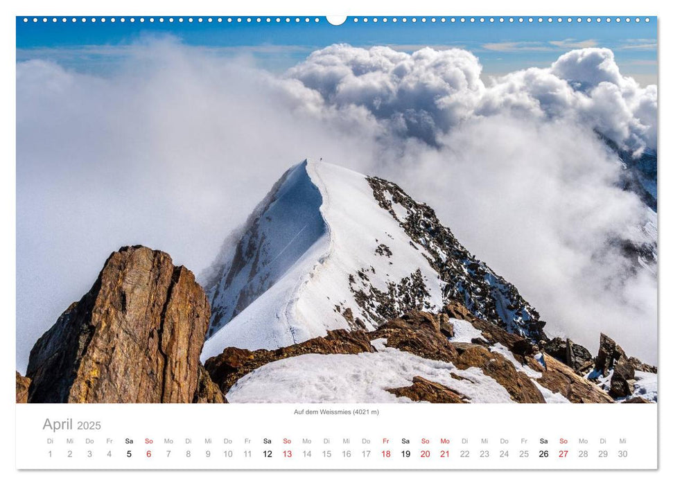 Walliser Alpen – Europas »kleiner« Himalaya (CALVENDO Premium Wandkalender 2025)