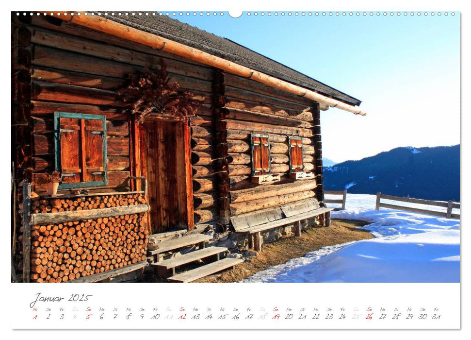 Einladung auf die Salzburger Almhütten (CALVENDO Premium Wandkalender 2025)