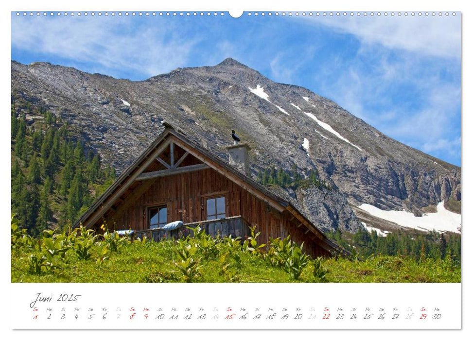 Einladung auf die Salzburger Almhütten (CALVENDO Premium Wandkalender 2025)