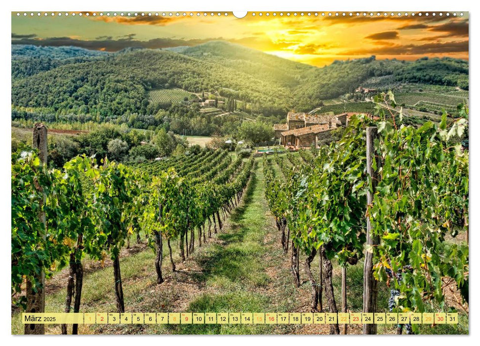 Bühne frei für die Toskana (CALVENDO Premium Wandkalender 2025)