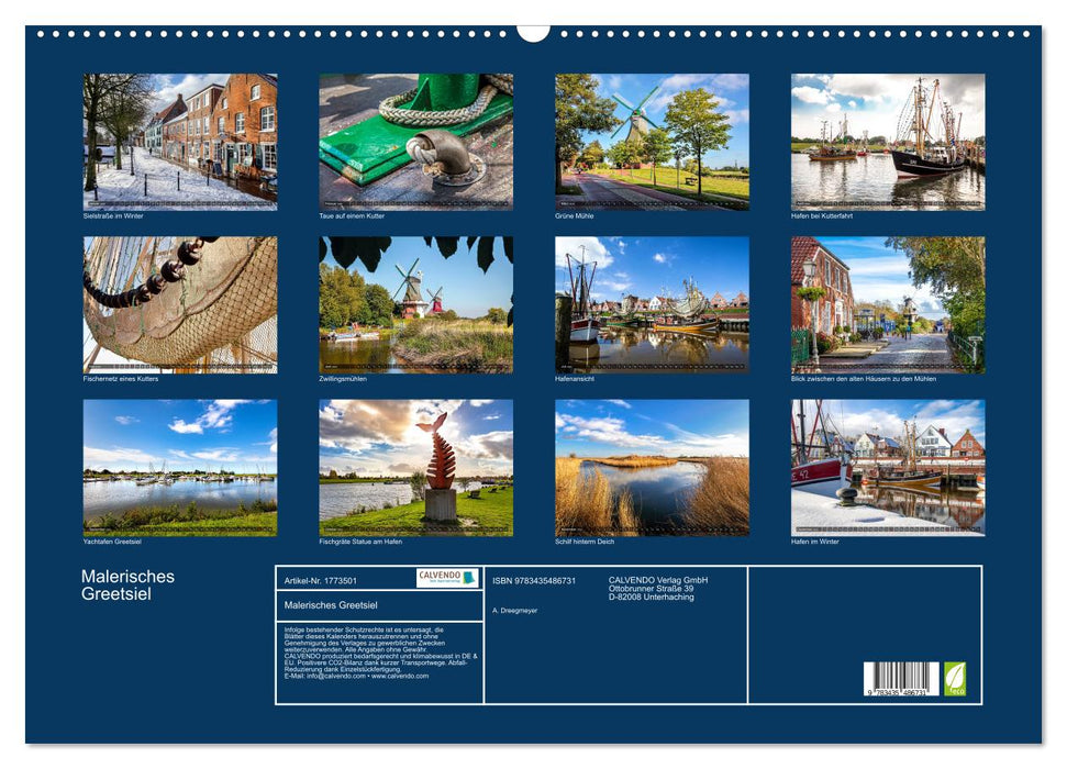 Malerisches Greetsiel (CALVENDO Wandkalender 2025)