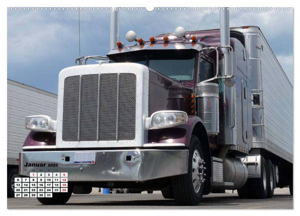 US-Trucks. Faszination Langhauber (CALVENDO Premium Wandkalender 2025)