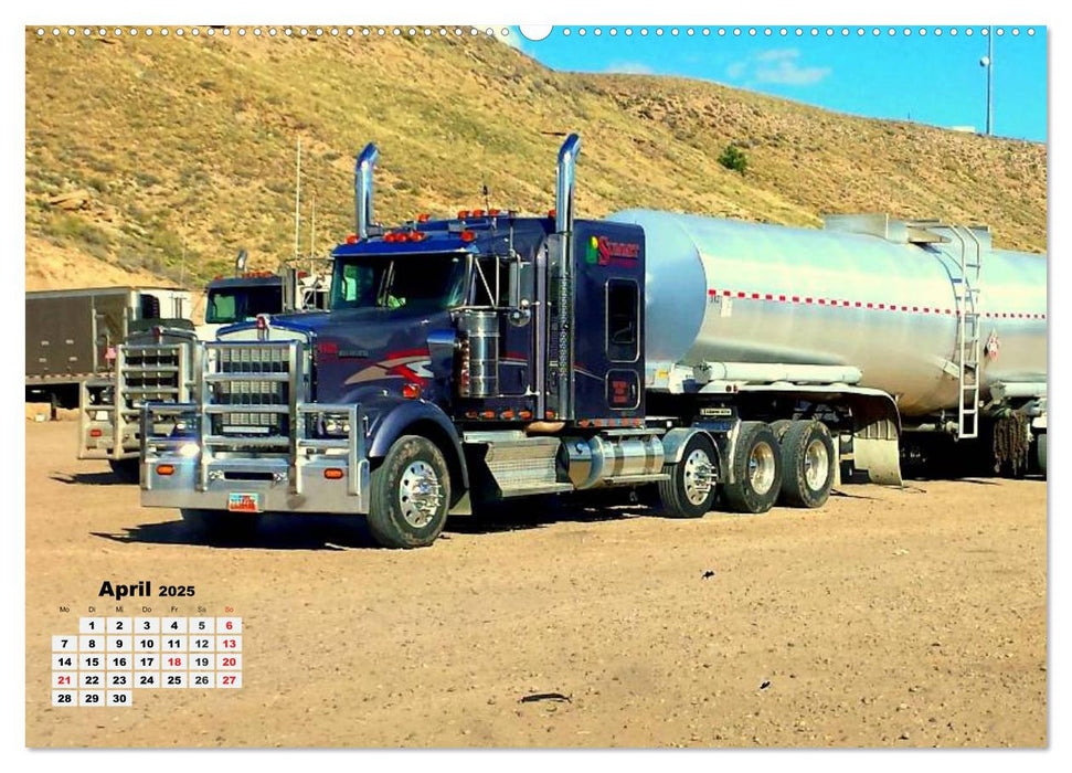 US-Trucks. Faszination Langhauber (CALVENDO Premium Wandkalender 2025)