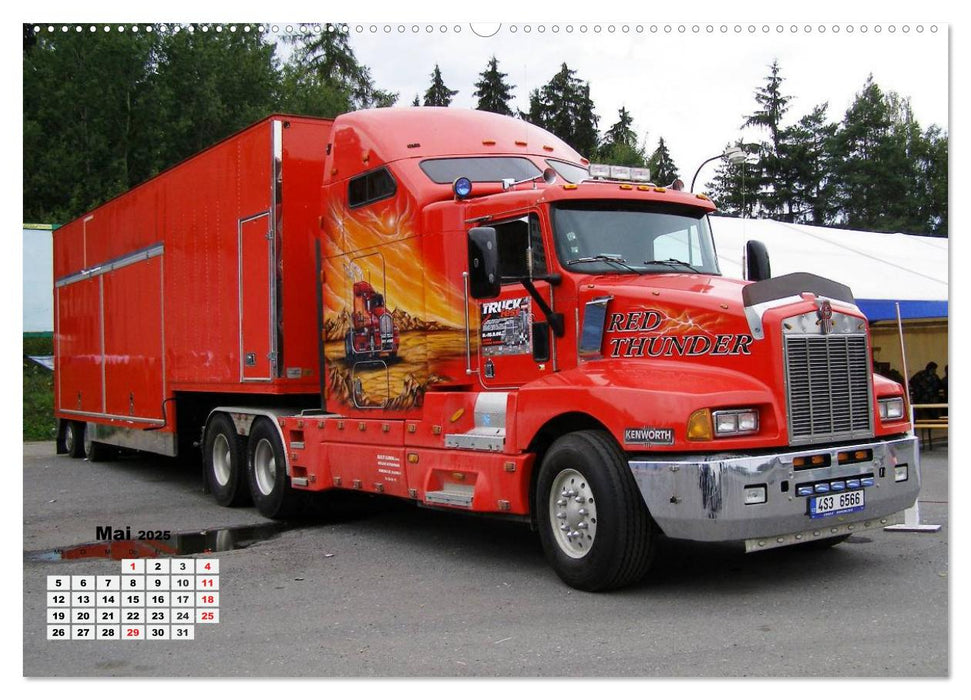 US-Trucks. Faszination Langhauber (CALVENDO Premium Wandkalender 2025)