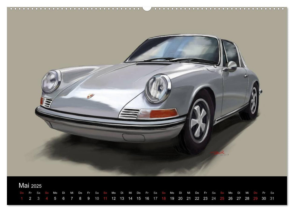 Porsche inspired Artwork by Reinhold Art´s (CALVENDO Premium Wandkalender 2025)