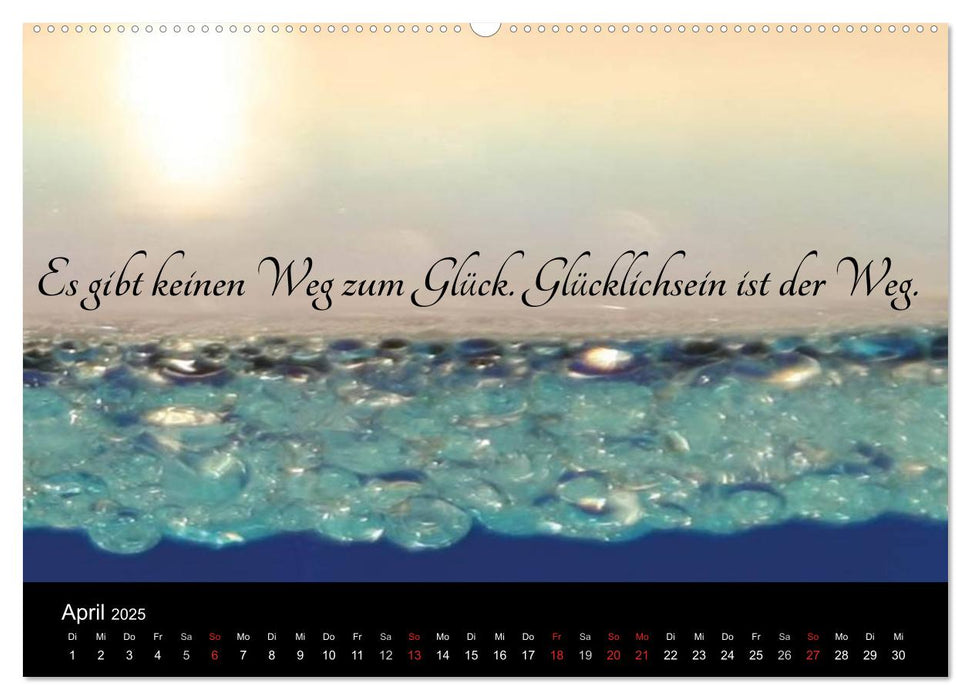 Mit Sprüchen und Weisheiten durch´s Jahr (CALVENDO Premium Wandkalender 2025)