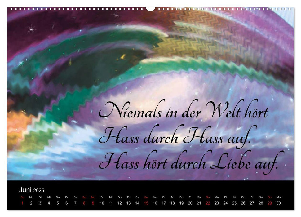 Mit Sprüchen und Weisheiten durch´s Jahr (CALVENDO Premium Wandkalender 2025)