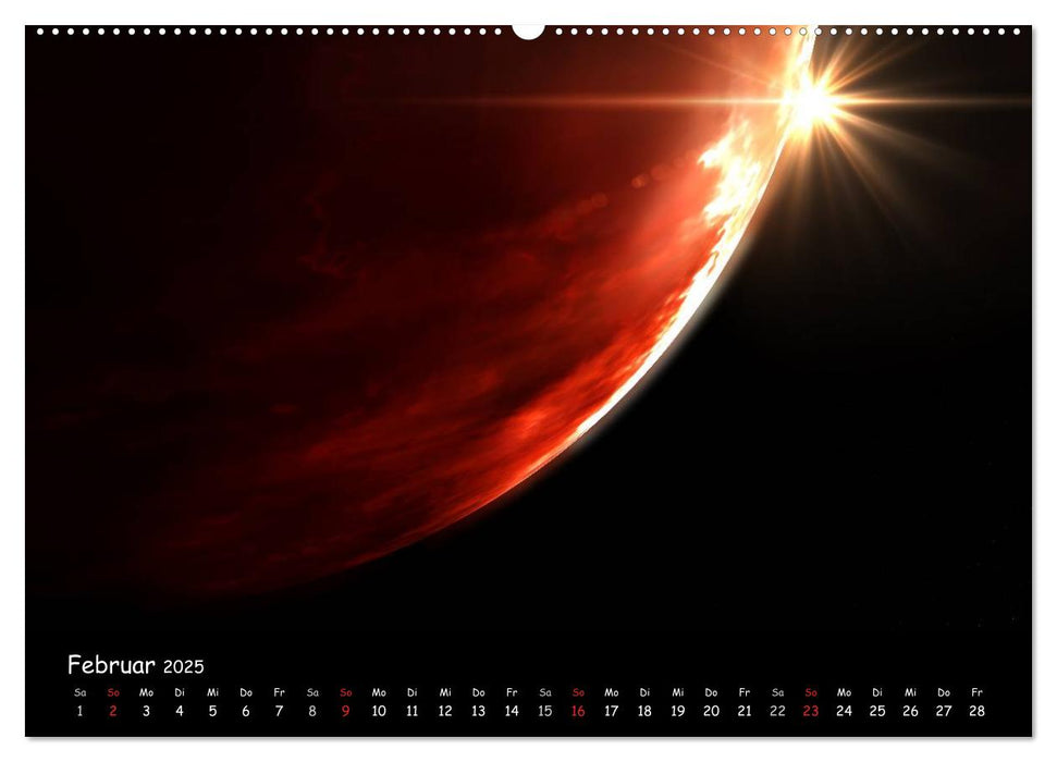 Ein Blick ins Universum - cglightNings digitale Welten (CALVENDO Premium Wandkalender 2025)