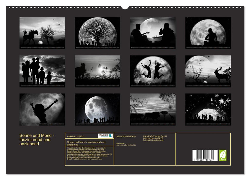 Sonne und Mond - faszinierend und anziehend (CALVENDO Premium Wandkalender 2025)