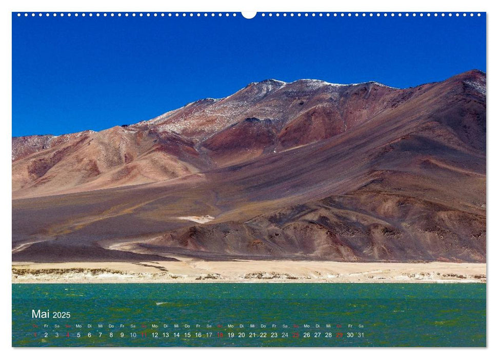 Atacama – Farbsinfonie im Norden Chiles (CALVENDO Premium Wandkalender 2025)