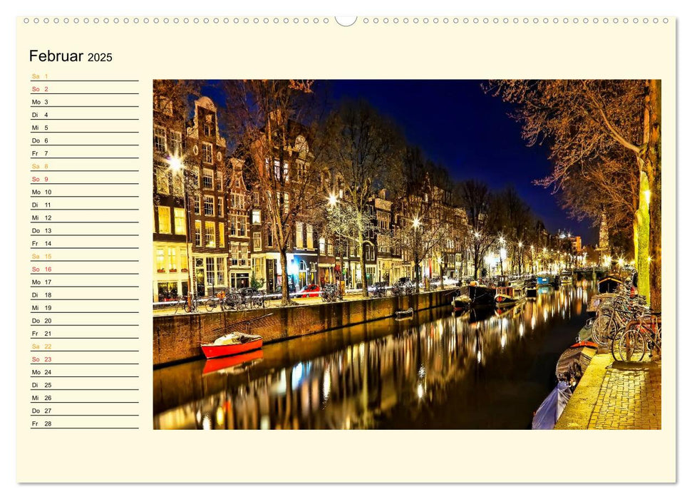 Amsterdam - Venedig des Nordens (CALVENDO Premium Wandkalender 2025)