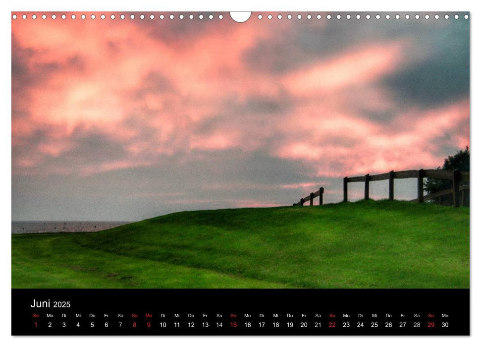 Zeit für... Insel Neuwerk - Himmel, Deiche, Watt und Meer (CALVENDO Wandkalender 2025)