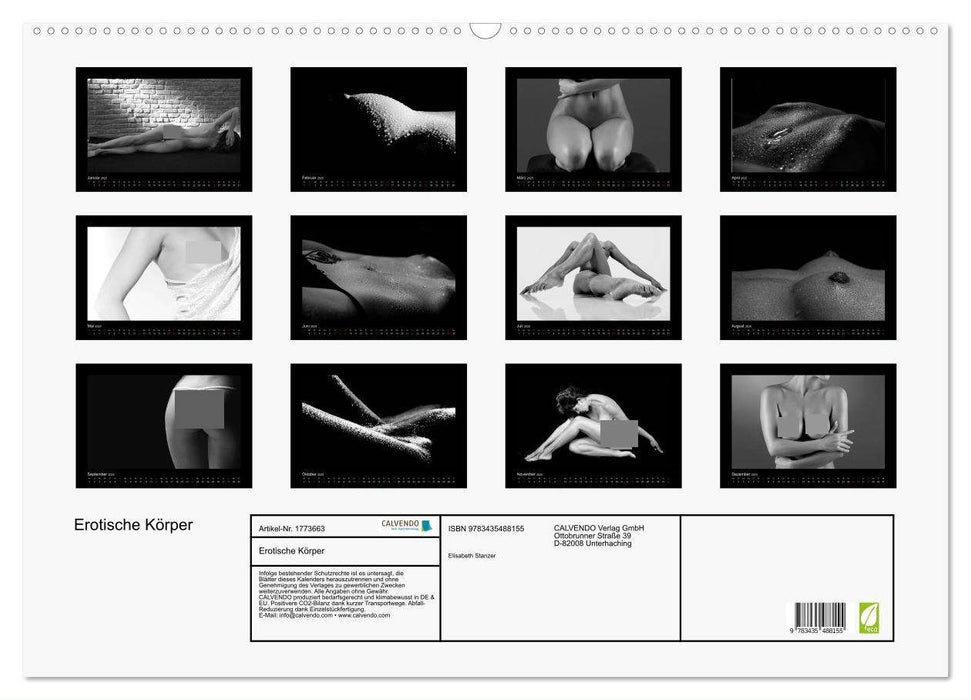 Erotische Körper (CALVENDO Wandkalender 2025)