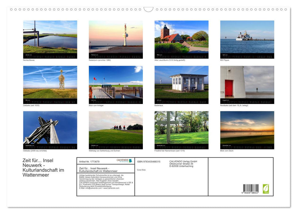 Zeit für... Insel Neuwerk - Kulturlandschaft im Wattenmeer (CALVENDO Wandkalender 2025)