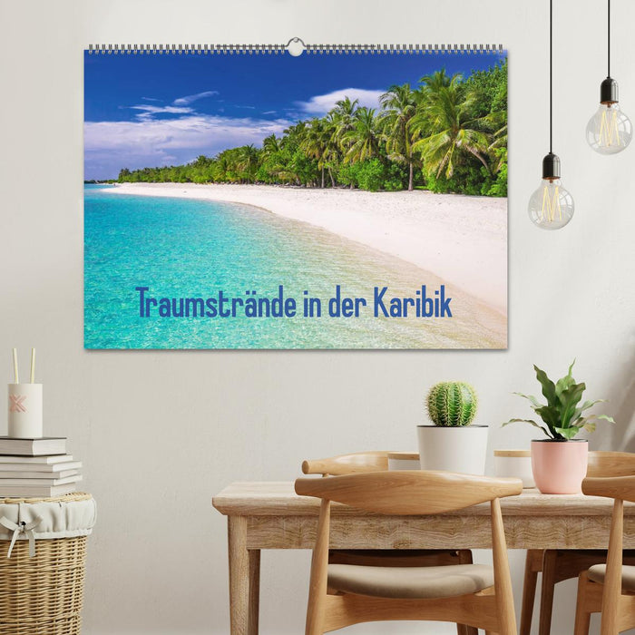 Traumstrände in der Karibik (CALVENDO Wandkalender 2025)