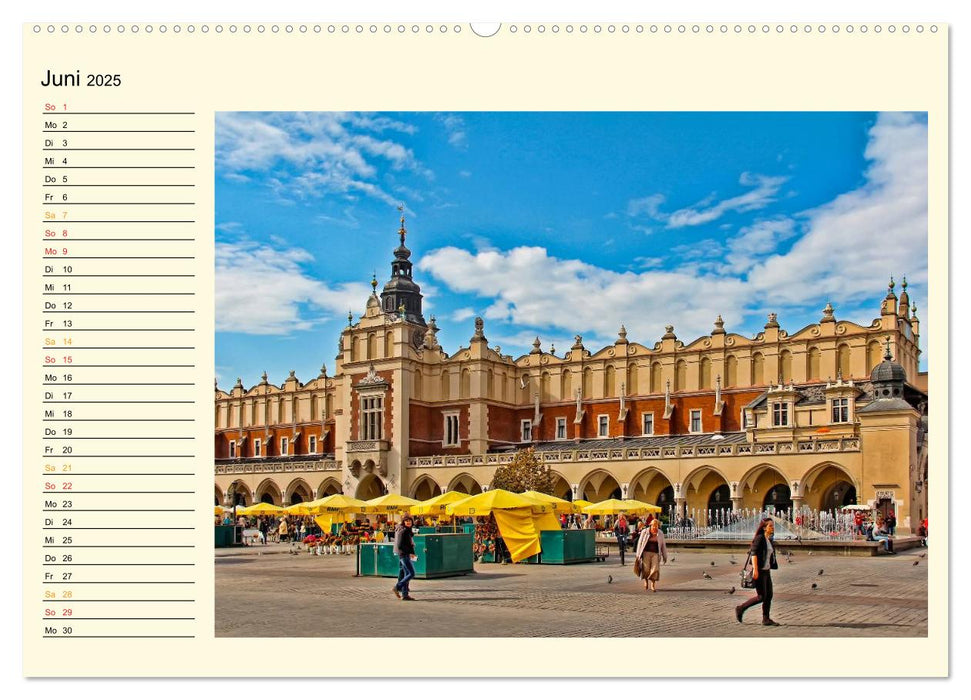 Krakau - das polnische Florenz (CALVENDO Premium Wandkalender 2025)