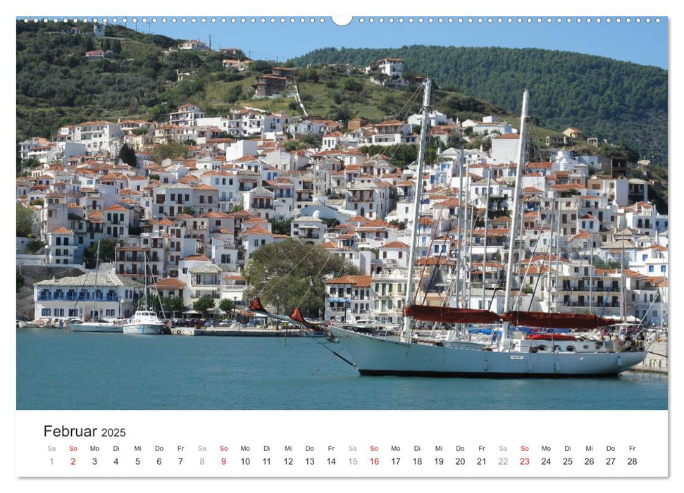 Sporadeninsel Skiathos (CALVENDO Premium Wandkalender 2025)