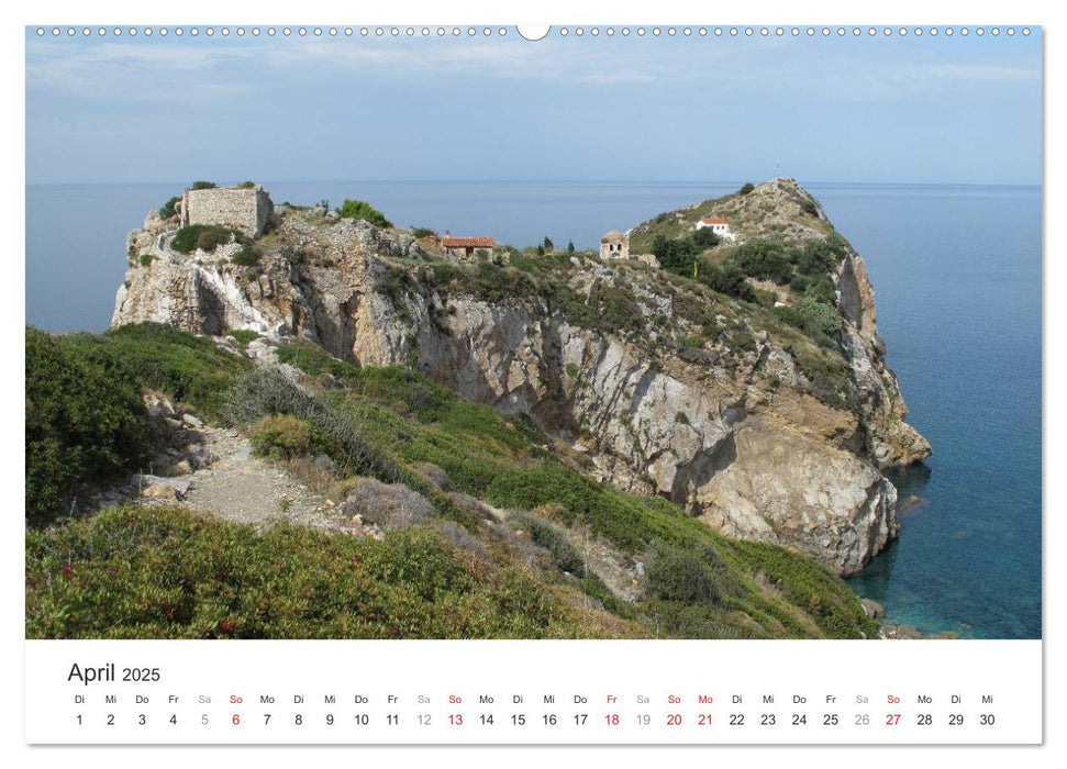 Sporadeninsel Skiathos (CALVENDO Premium Wandkalender 2025)