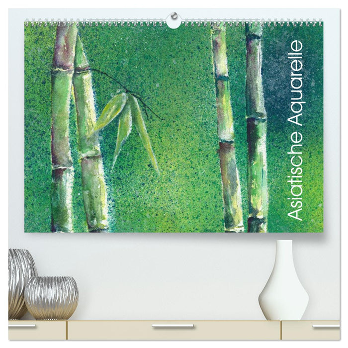 Asiatische Aquarelle (CALVENDO Premium Wandkalender 2025)