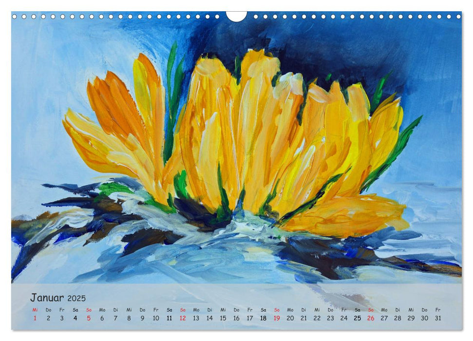 Swinging Flowers (CALVENDO Wandkalender 2025)