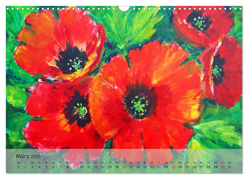 Swinging Flowers (CALVENDO Wandkalender 2025)