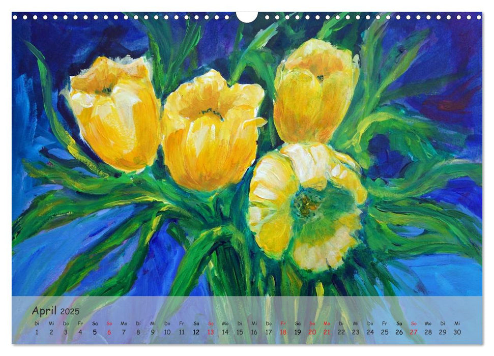 Swinging Flowers (CALVENDO Wandkalender 2025)