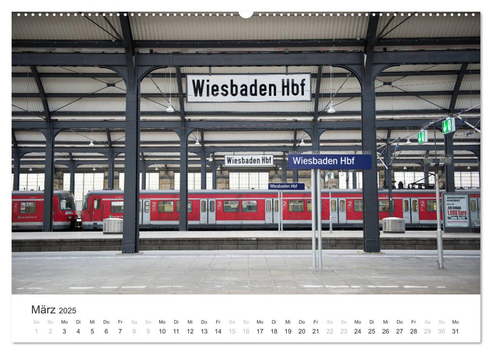 Du schönes Wiesbaden (CALVENDO Premium Wandkalender 2025)