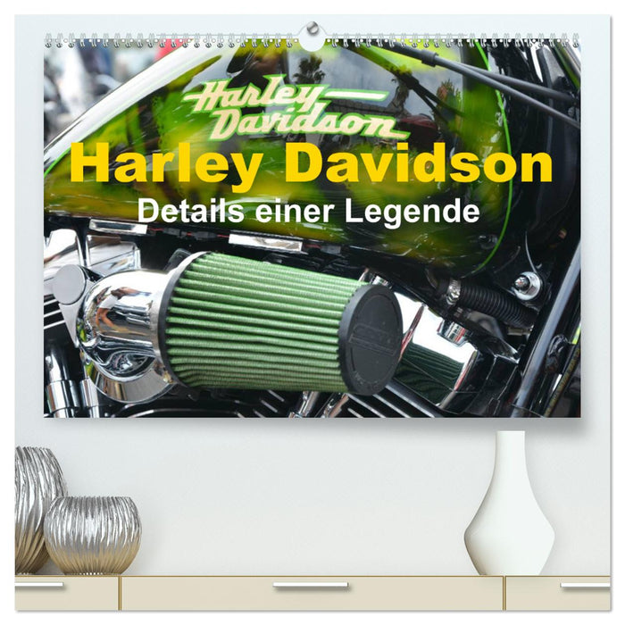Harley Davidson - Details einer Legende (CALVENDO Premium Wandkalender 2025)