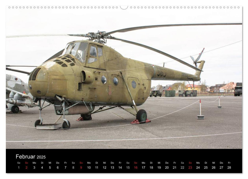 Hubschrauber und Kampfflugzeuge der NVA (CALVENDO Premium Wandkalender 2025)