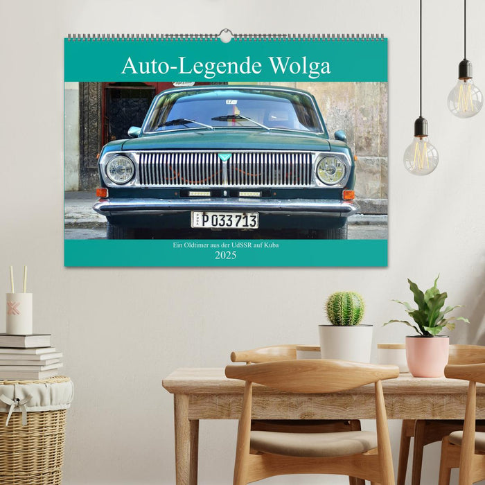 Auto-Legende Wolga - Ein Oldtimer aus der UdSSR auf Kuba (CALVENDO Wandkalender 2025)