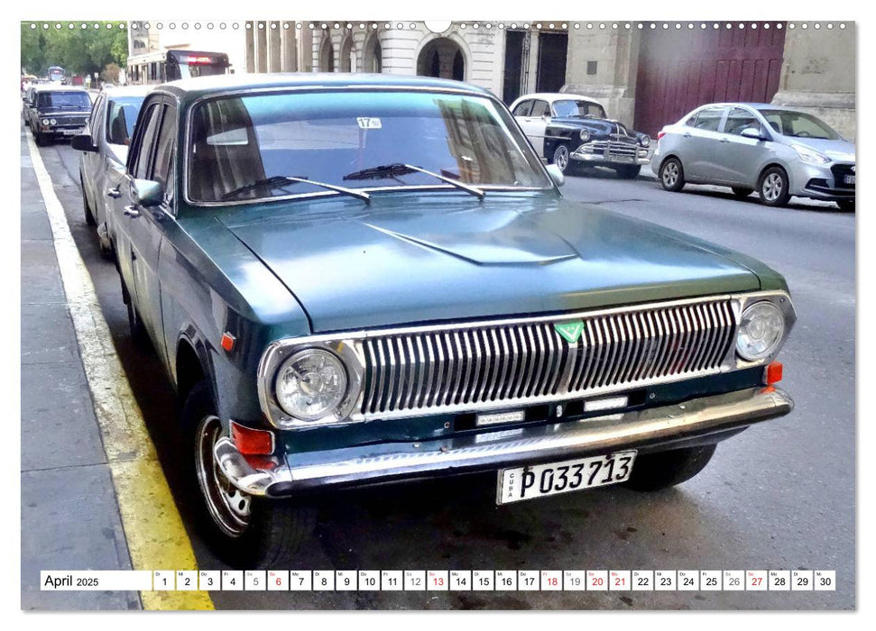 Auto-Legende Wolga - Ein Oldtimer aus der UdSSR auf Kuba (CALVENDO Wandkalender 2025)