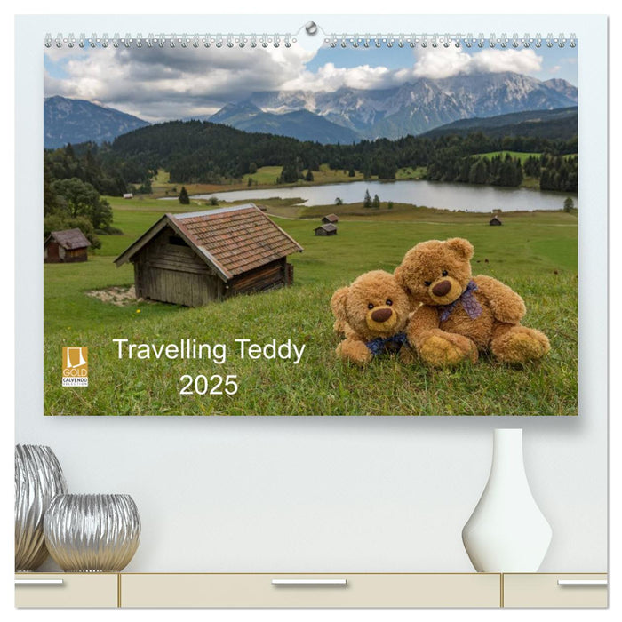 Travelling Teddy 2025 (CALVENDO Premium Wandkalender 2025)