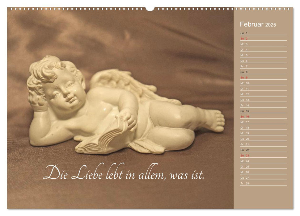 Engel - Die Worte der Liebe (CALVENDO Premium Wandkalender 2025)