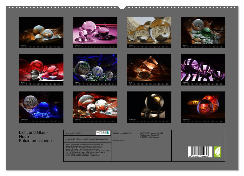 Licht und Glas - Neue Fotoimpressionen (CALVENDO Premium Wandkalender 2025)