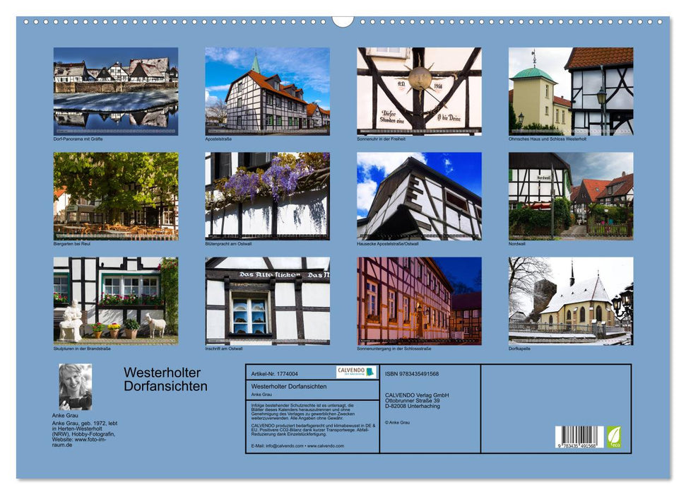 Westerholter Dorfansichten (CALVENDO Wandkalender 2025)