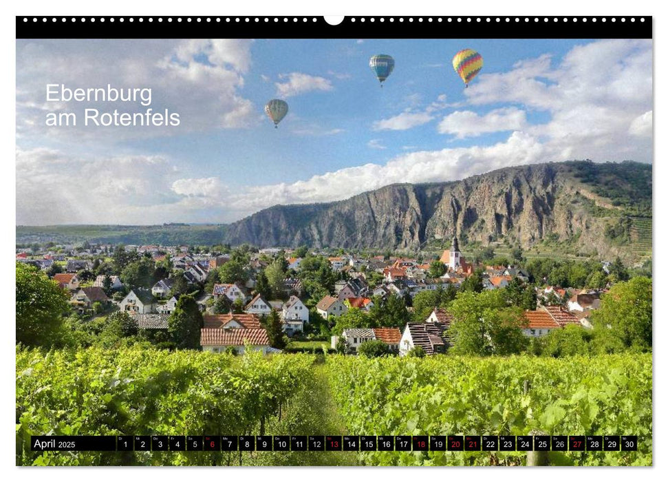 Bad Kreuznach - Kurstadt im Panorama (CALVENDO Premium Wandkalender 2025)