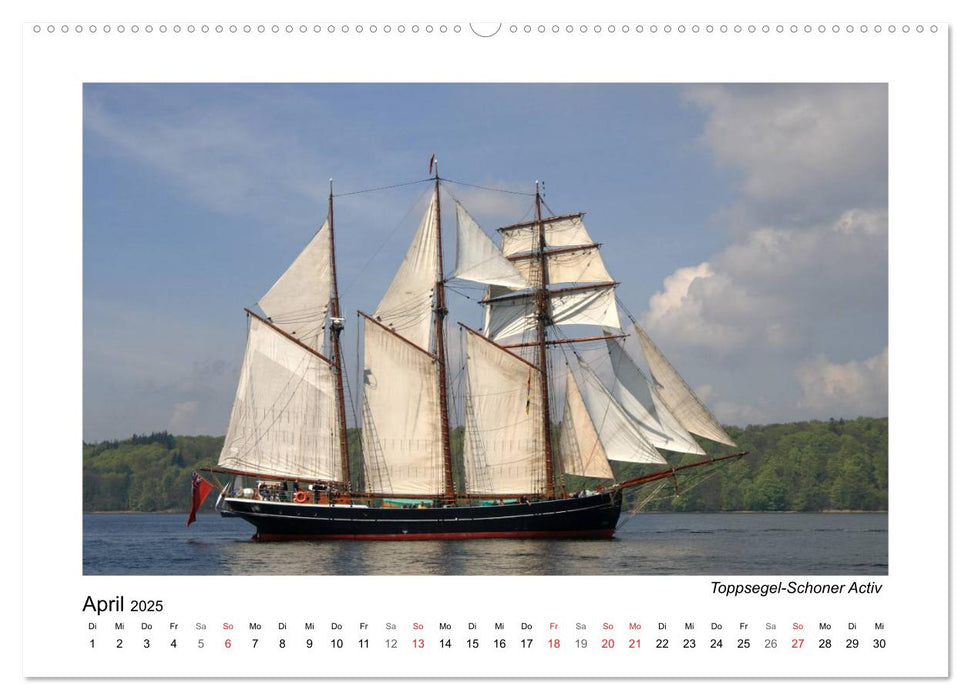 Traditionsschiffe auf der Ostsee (CALVENDO Premium Wandkalender 2025)