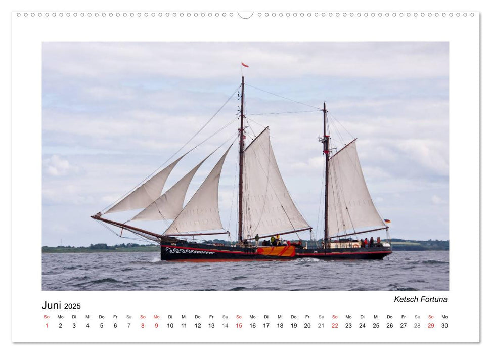 Traditionsschiffe auf der Ostsee (CALVENDO Premium Wandkalender 2025)