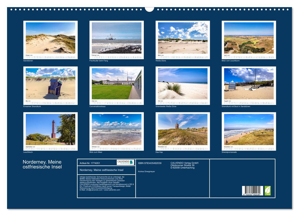 Norderney. Meine ostfriesische Insel (CALVENDO Wandkalender 2025)