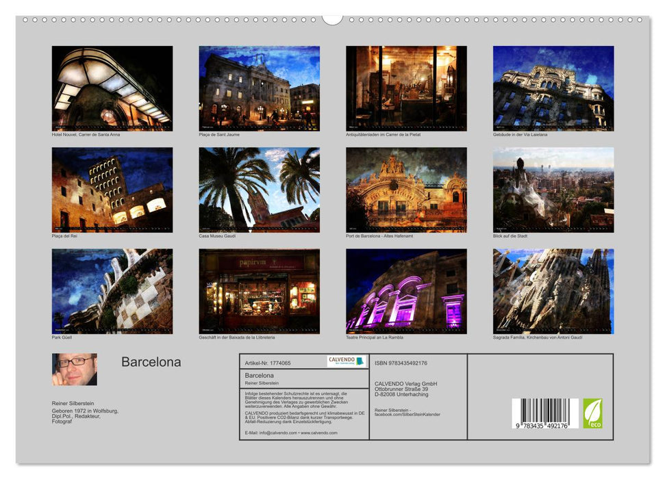 Barcelona (CALVENDO Premium Wandkalender 2025)