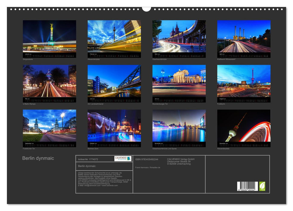 Berlin dynmaic (CALVENDO Wandkalender 2025)