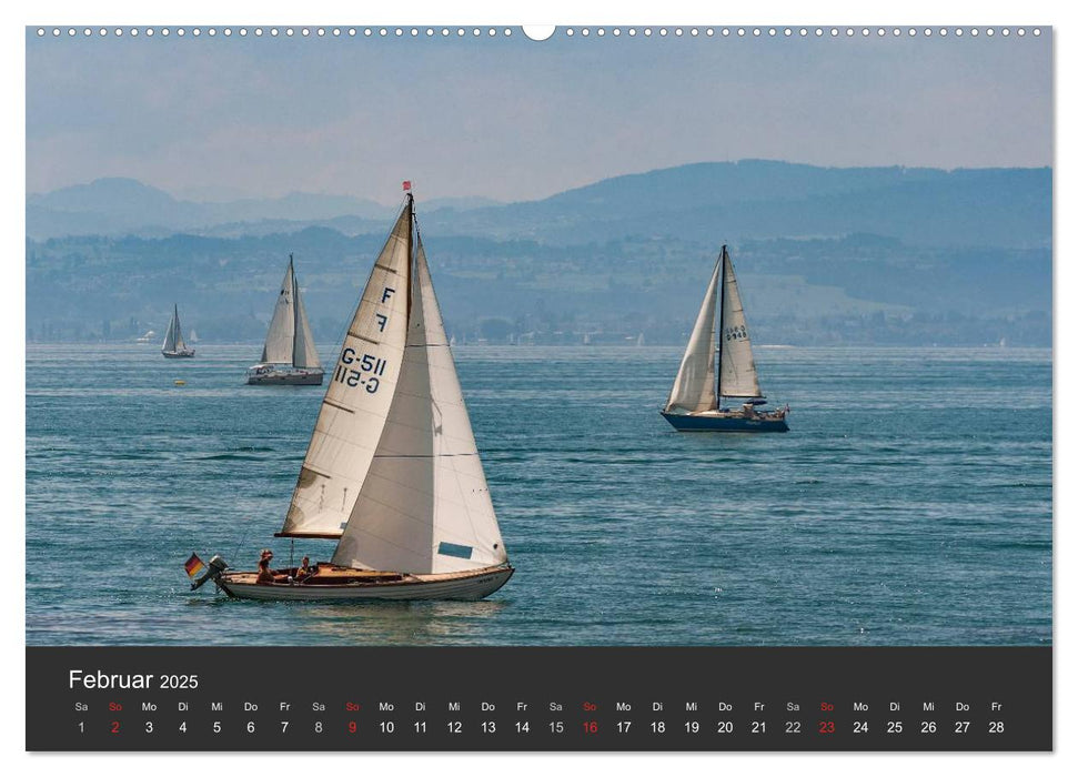 Segelboote auf dem Bodensee (CALVENDO Premium Wandkalender 2025)