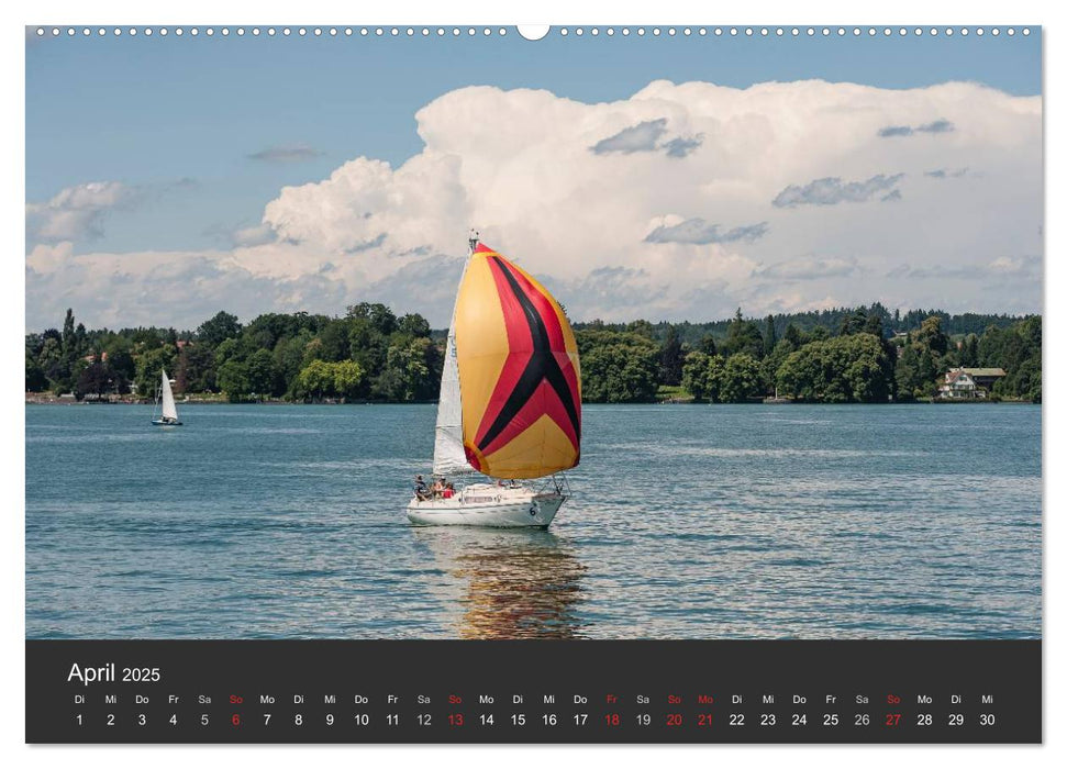 Segelboote auf dem Bodensee (CALVENDO Premium Wandkalender 2025)