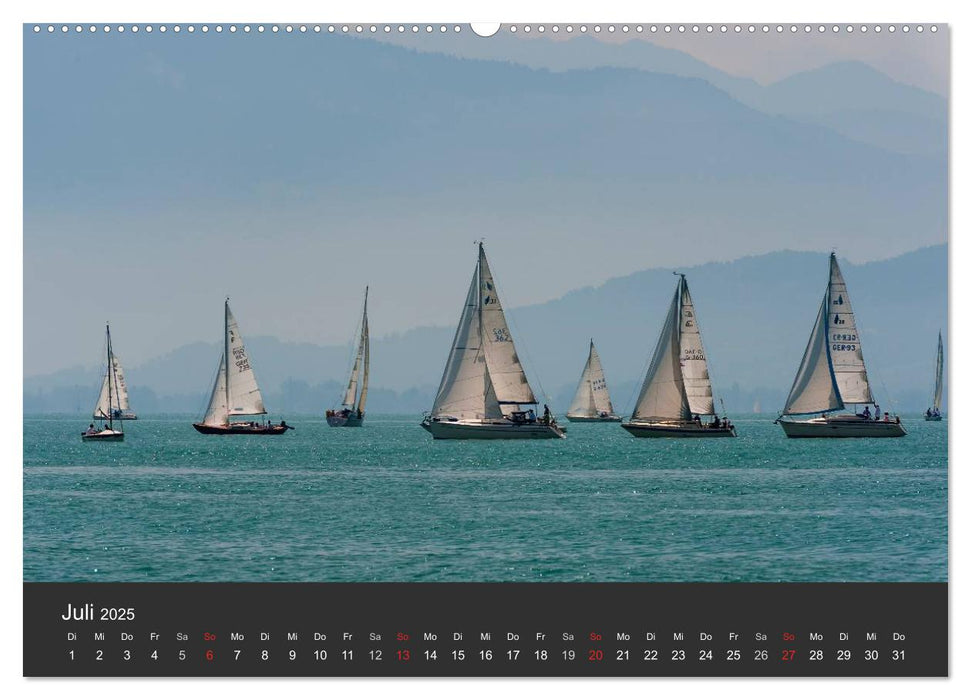 Segelboote auf dem Bodensee (CALVENDO Premium Wandkalender 2025)